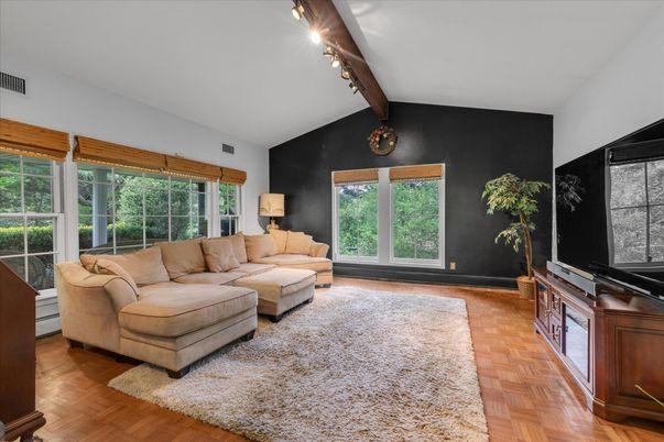 Interior, Living room, Wooden Beams, Wood Texture Flooring