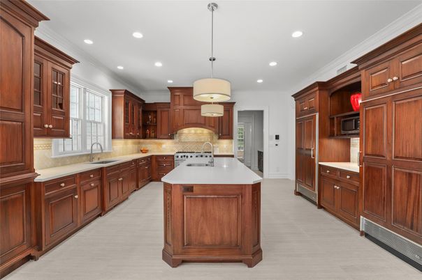 Interior, Kitchen, Pendant Lights, Recessed Lighting, Stainless Steel Appliances