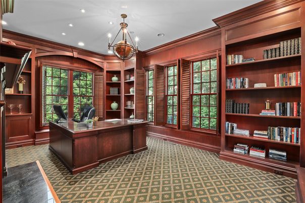 Home Office, Interior, Pendant Lights, Recessed Lighting
