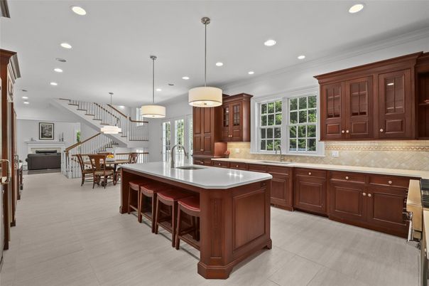 Dining room, Interior, Kitchen, Pendant Lights, Recessed Lighting