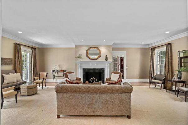 Fireplace, Interior, Living room, Recessed Lighting