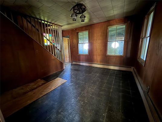 Empty room, Interior, Wooden Walls