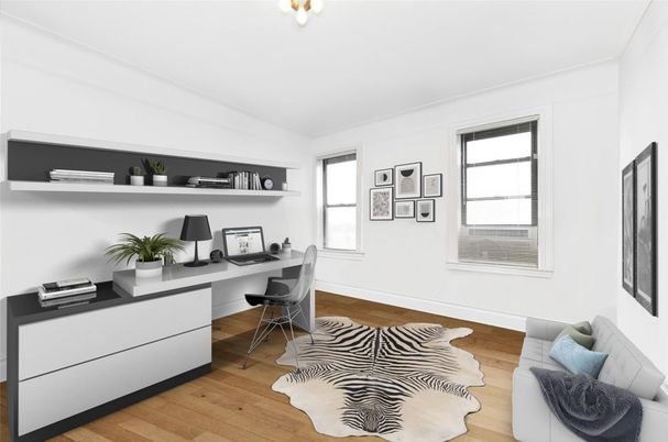 Home Office, Interior, Wood Texture Flooring