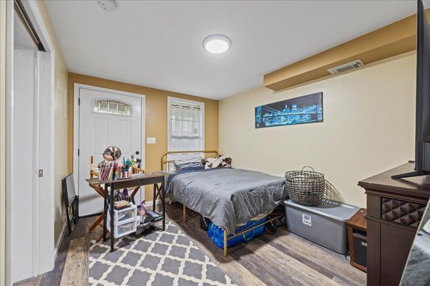 Bedroom, Home Office, Interior, Wood Texture Flooring
