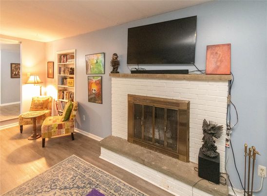 Fireplace, Interior, Wood Texture Flooring
