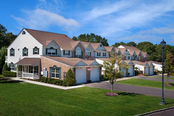 Attached, Backyard, Exterior, Facade, Brick Facade, Farmhouse