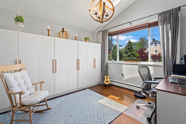 Chandelier, Home Office, Interior, Wood Texture Flooring
