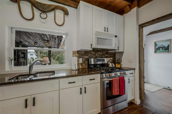 Interior, Kitchen, Stainless Steel Appliances, Wooden Beams, Wooden Ceilings, Wood Texture Flooring
