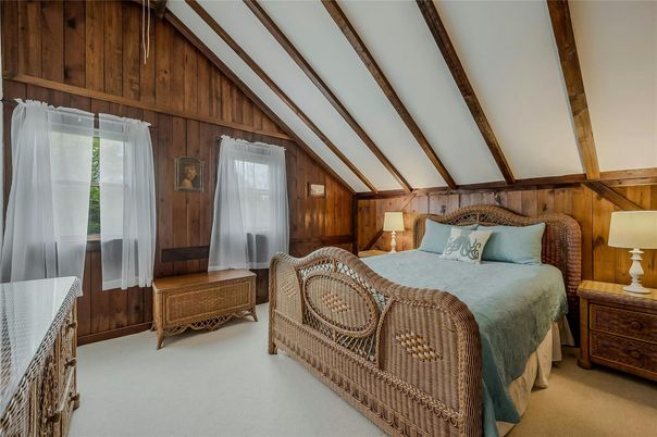 Bedroom, Interior, Wooden Beams, Wooden Walls