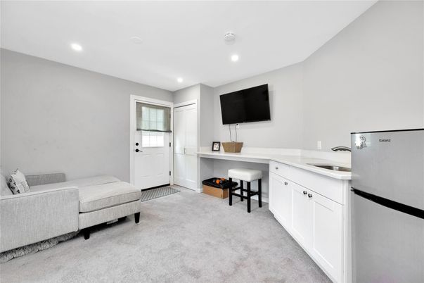 Fireplace, Home Office, Interior, Recessed Lighting