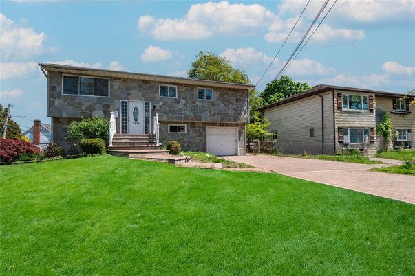Attached, Backyard, Exterior, Facade, Raised Ranch
