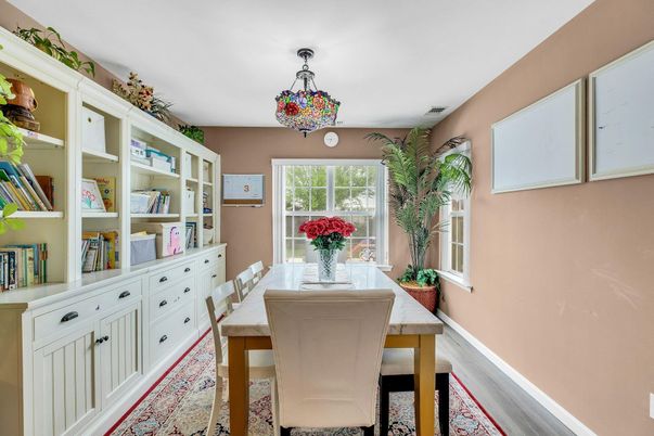 Dining room, Interior, Wood Texture Flooring