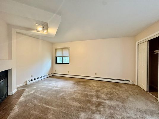 Empty room, Fireplace, Interior
