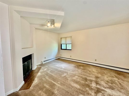 Empty room, Fireplace, Interior