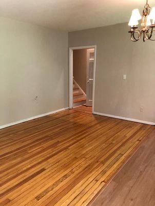 Chandelier, Empty room, Interior, Wood Texture Flooring