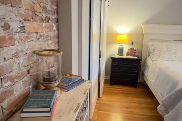 Interior, Stone Walls, Wood Texture Flooring