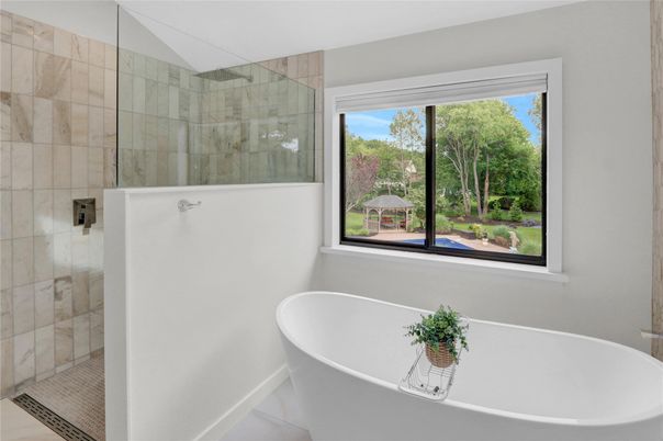 Bathroom, Free Standing Baths, Glass Shower, Interior
