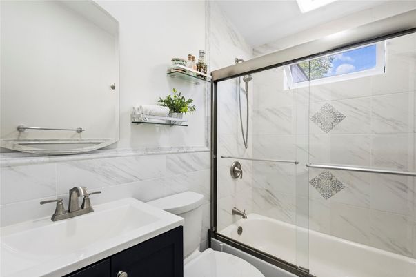 Bathroom, Glass Shower, Interior, Marble Walls