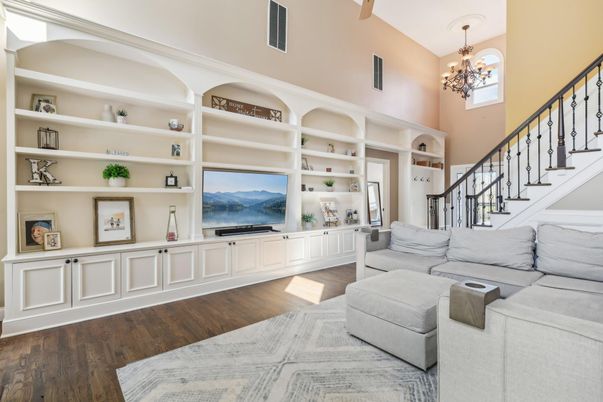 Chandelier, Interior, Living room, Wood Texture Flooring