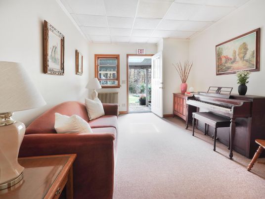 Interior, Living room, Piano