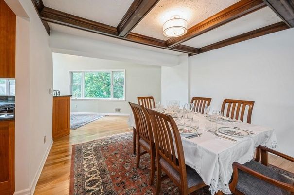 Dining room, Interior, Wooden Beams, Wood Texture Flooring