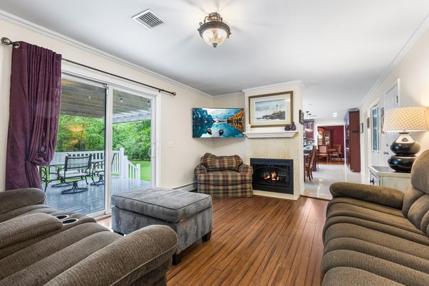 Fireplace, Interior, Living room, Wood Texture Flooring