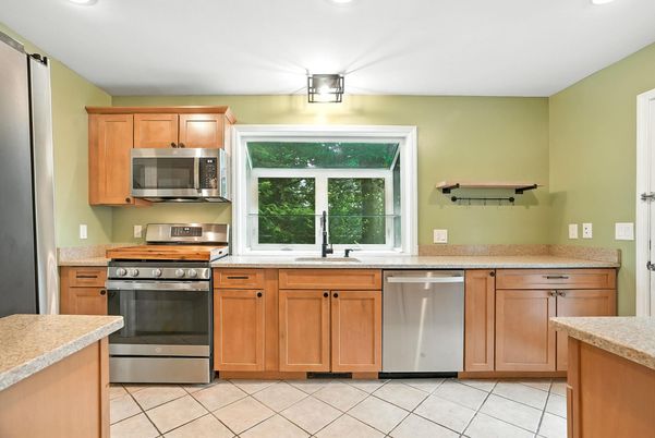 Interior, Kitchen, Recessed Lighting, Stainless Steel Appliances