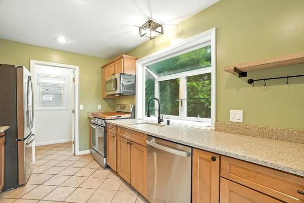 Interior, Kitchen, Recessed Lighting, Stainless Steel Appliances