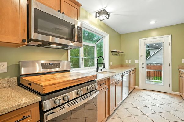 Interior, Kitchen, Recessed Lighting, Stainless Steel Appliances