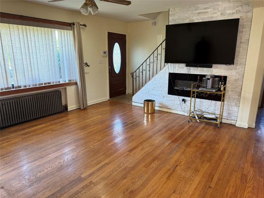 Fireplace, Interior, Wood Texture Flooring
