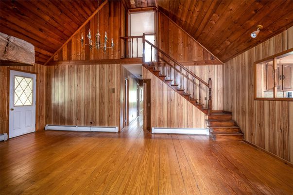 Empty room, Interior, Wooden Ceilings, Wood Texture Flooring, Wooden Walls