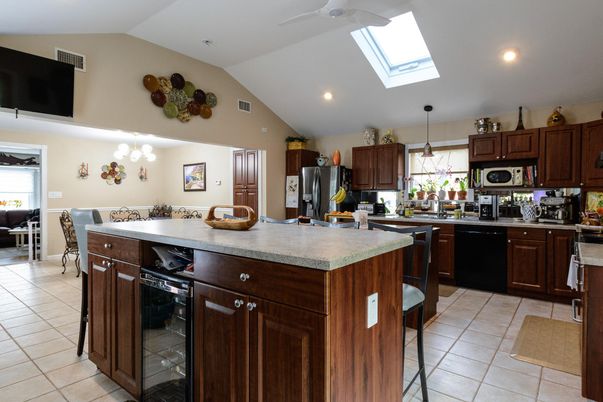 Dining room, Interior, Kitchen, Pendant Lights, Recessed Lighting