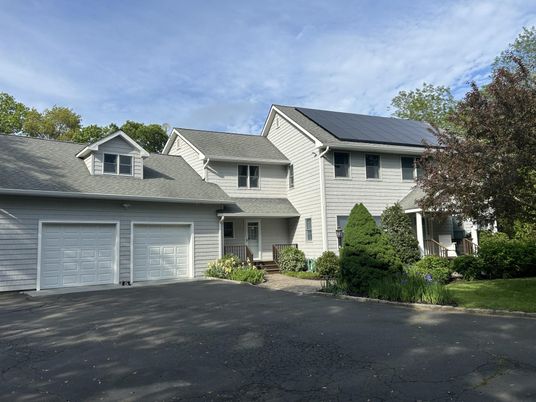 Attached, Exterior, Facade, Solar Panels, Farmhouse