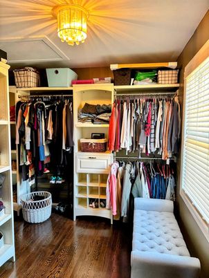 Interior, Walk-in Closets, Wood Texture Flooring