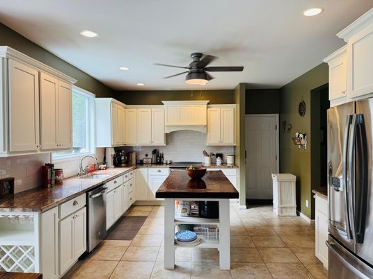 Interior, Kitchen, Recessed Lighting, Stainless Steel Appliances