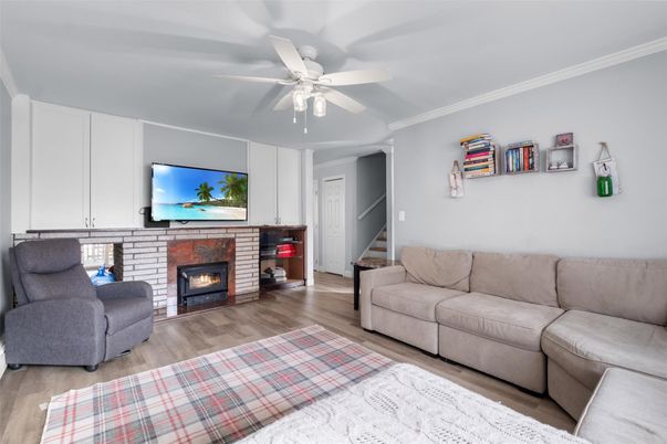 Fireplace, Interior, Wood Texture Flooring