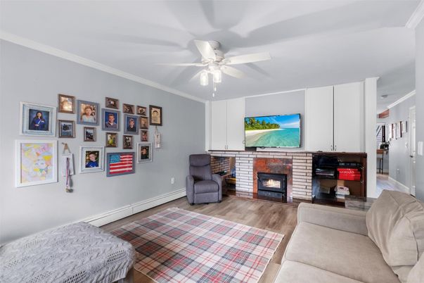 Fireplace, Interior, Wood Texture Flooring