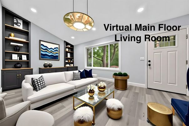 Interior, Living room, Pendant Lights, Recessed Lighting, Wood Texture Flooring