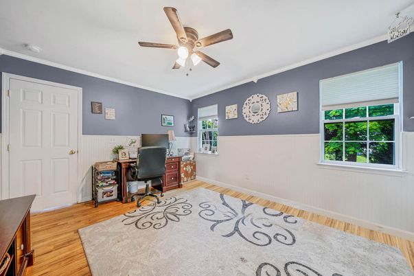 Home Office, Interior, Wood Texture Flooring