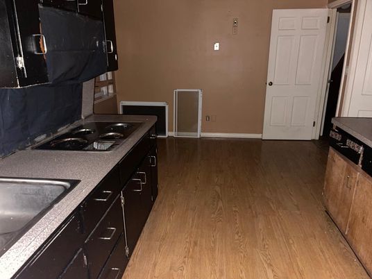 Interior, Kitchen, Wood Texture Flooring