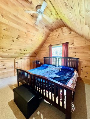 Bedroom, Interior, Wooden Ceilings, Wooden Walls