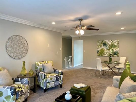Dining room, Interior, Living room, Recessed Lighting