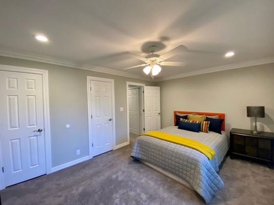 Bedroom, Interior, Recessed Lighting