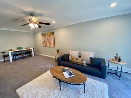 Dining room, Interior, Living room, Recessed Lighting