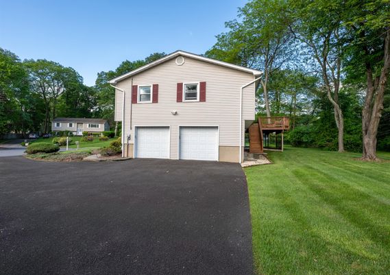 Attached, Exterior, Facade, Raised Ranch
