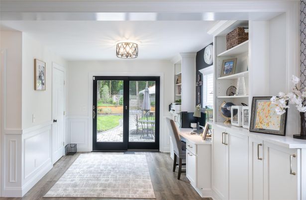 Home Office, Interior, Wood Texture Flooring