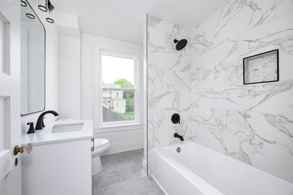 Bathroom, Interior, Marble Walls