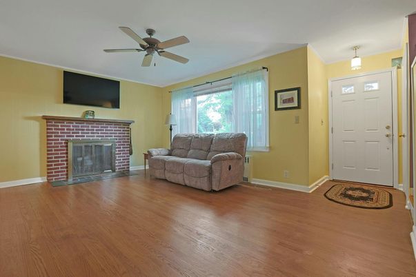 Fireplace, Interior, Wood Texture Flooring