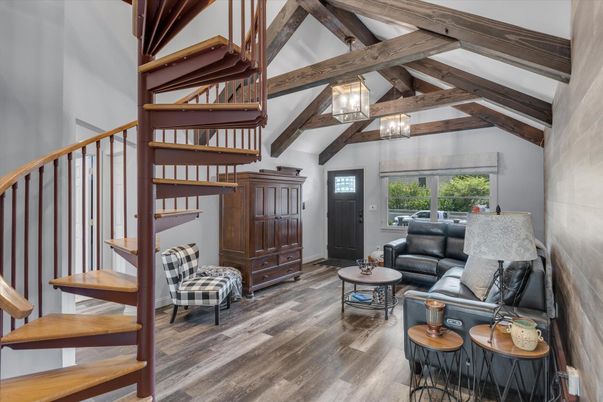 Interior, Living room, Wooden Beams, Wood Texture Flooring
