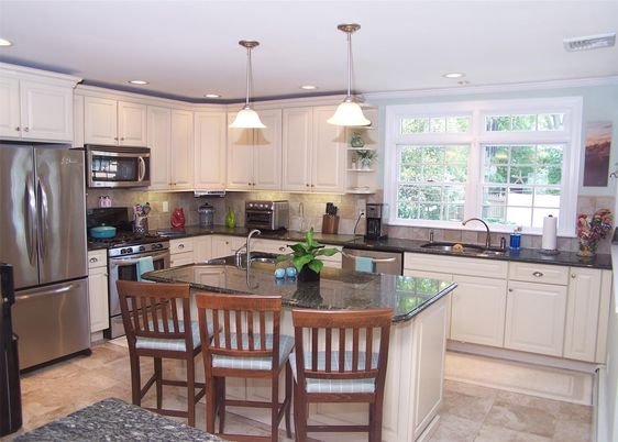 Interior, Kitchen, Pendant Lights, Recessed Lighting, Stainless Steel Appliances